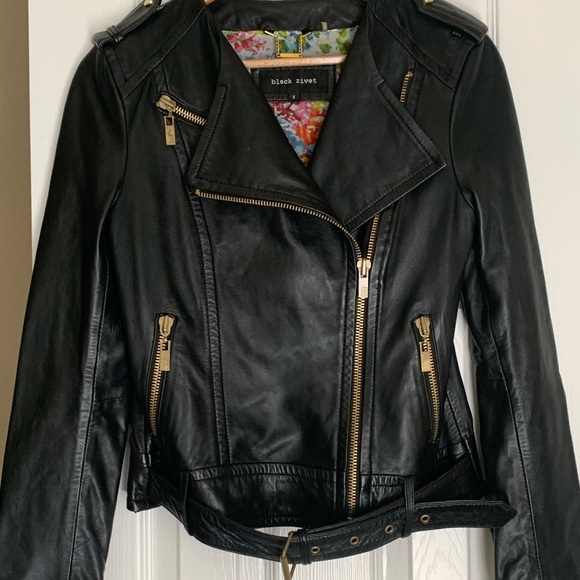 Black Rivet Jackets & Blazers - Black Rivet Leather Jacket